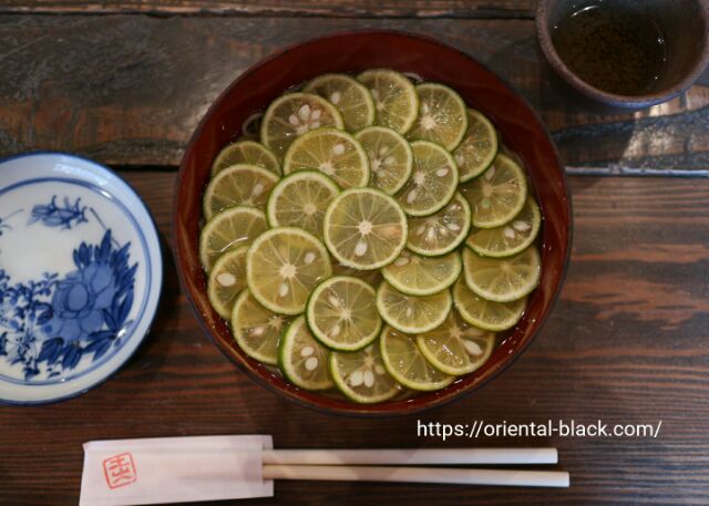 有馬 土山人のすだち蕎麦の画像