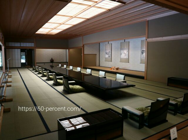 京都迎賓館の晩餐室の画像