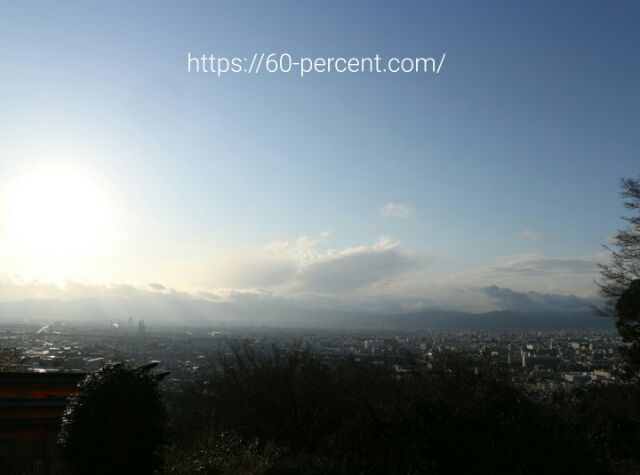 伏見稲荷大社の四ツ辻からの眺めの画像